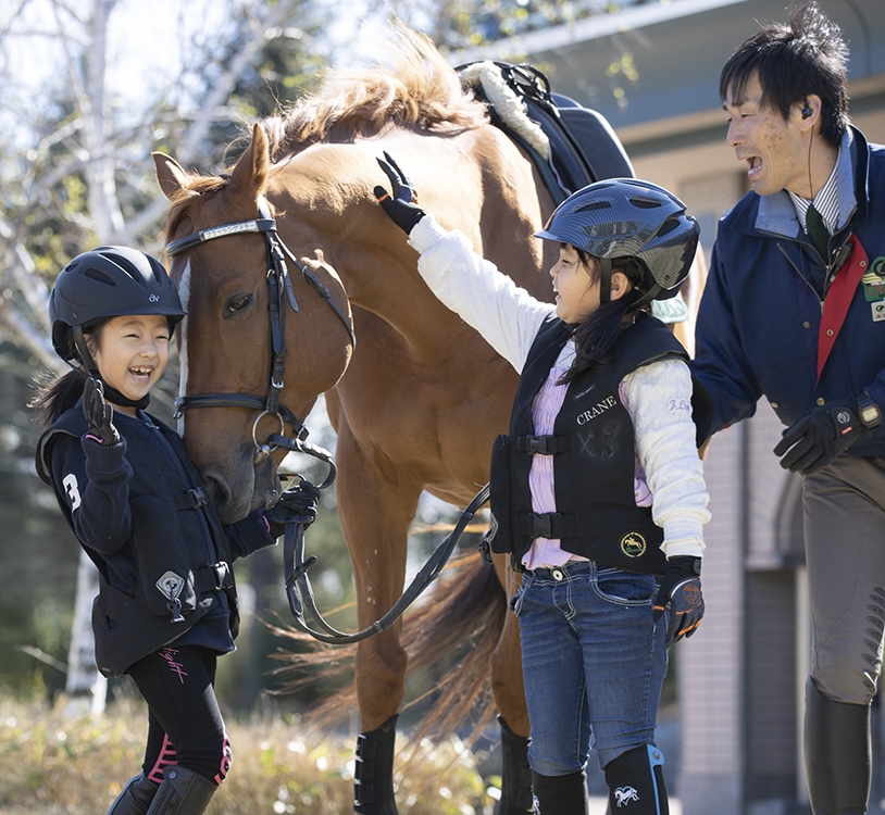 ジュニア乗馬ふれあい体験（小学生～）：クラブ一覧：中国四国エリア：山口県：乗馬クラブ クレイン多々良｜乗馬クラブクレイン｜全国35ヶ所の乗馬クラブ